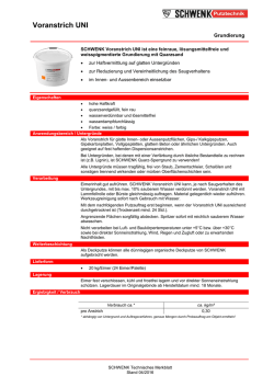 Voranstrich UNI - SCHWENK Putztechnik AG
