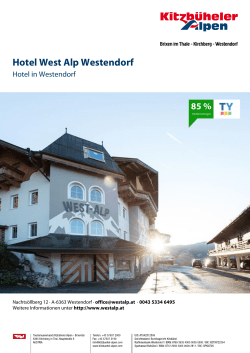 Hotel West Alp Westendorf in Westendorf