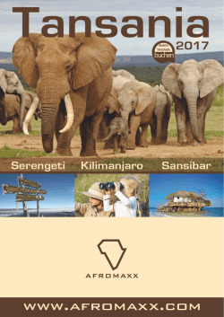 Page 1 - - _- Serengeti Kilimanjaro Sansibar A F R D N7 AXX