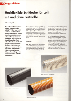 Hochflexible Schlciuche fiirLuft