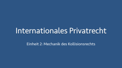 Internationales Privatrecht
