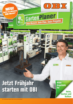 Jetzt Fr&uuml;hjahr starten mit OBI