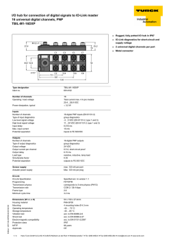 I/O hub for connection of digital signals to IO-Link master