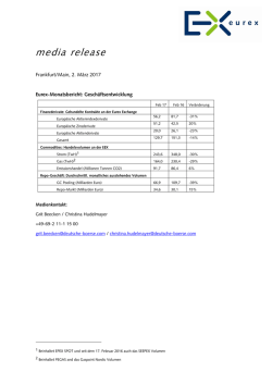 media release - Deutsche Börse Cash Market