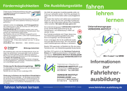 VERKEHRS-INSTITUT Info-Flyer 2016