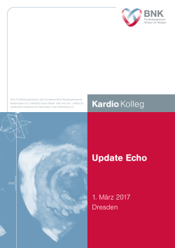 Update Echo - Bundesverband Niedergelassener Kardiologen