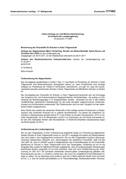 Drs. 17/7462 - Nieders&auml;chsischer Landtag