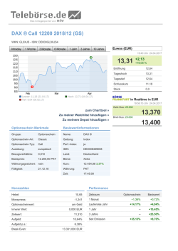 DAX ® Call 12200 2018/12 (GS)