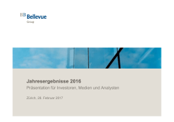 Jahresergebnisse 2016