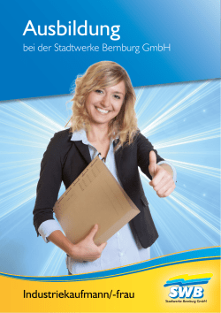 Ausbildung - Stadtwerke Bernburg