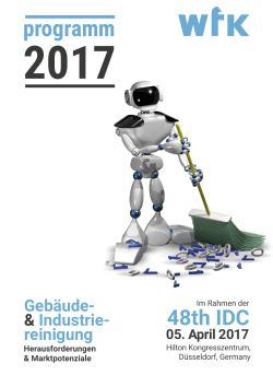 programm - IDC - wfk - Cleaning Technology Institute eV