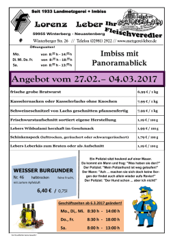 Imbiss mit Panoramablick