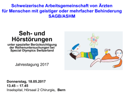 Donnerstag, 18.05.2017 13.45 – 17.45