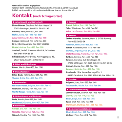 Einlegeblatt mit Kontaktdaten herunterladen