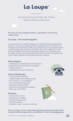 Infos - La Loupe