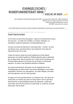 Gute Nachrichten