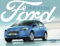 Broschüre Ford Focus Electric