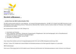 Herzlich willkommen - BKK Landesverband Mitte