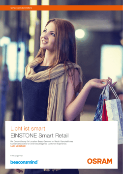 Licht ist smart EINSTONE Smart Retail