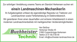 eine/n Landmaschinen