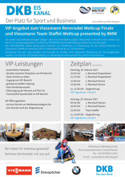 Infos VIP-Angebot Rennrodel Weltcup