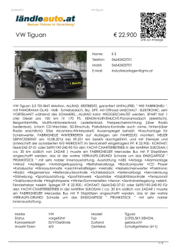 VW Tiguan 2.0TDi,SKY,XENON,, 22.900 EUR