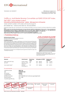 3.40% p.a. Multi Barrier Reverse Convertible auf EURO STOXX 50