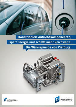 Die Wärmepumpe von Pierburg.