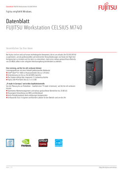 Datenblatt FUJITSU Workstation CELSIUS M740