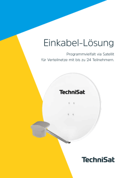 Einkabel-L&ouml;sung