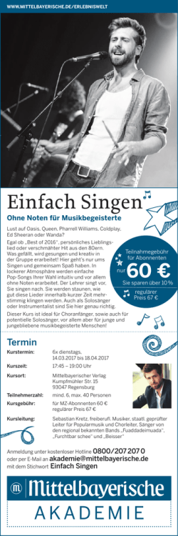 Einfach Singen - Mittelbayerische