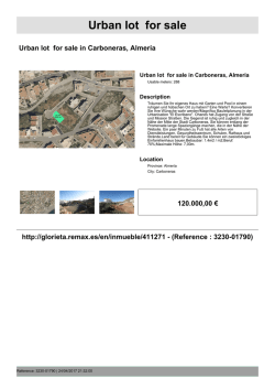 Urban lot for sale