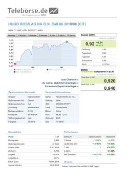 HUGO BOSS AG NA ON Call 66 2018/06 (CIT)
