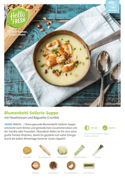 Blumenkohl-Sellerie-Suppe