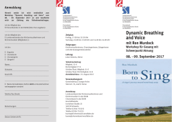 Dynamic Breathing and Voice - kirchenmusik