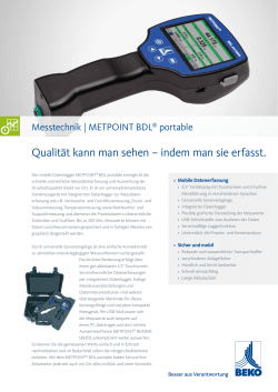 METPOINT BDL portable - BEKO TECHNOLOGIES GmbH