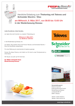 Thekentag mit Televes und Schneider Electric / Elso