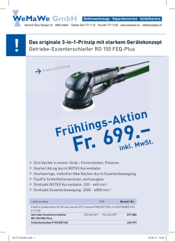 FESTOOL Getriebe-Exzenterschleifer