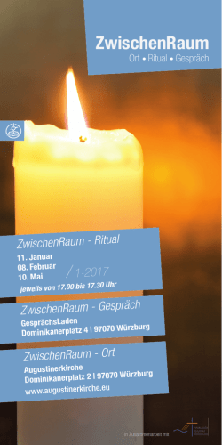 Trauerritual in der Augustinerkirche - Termine 2017 - I