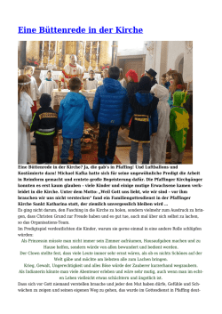 Eine B&uuml;ttenrede in der Kirche