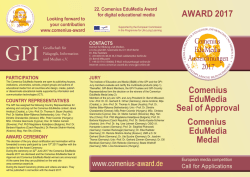 Comenius EduMedia Seal of Approval Comenius
