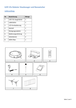 ILIFE V5s Roboter Staubsauger und Nasswischer