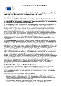 Europäische Migrationsagenda: Kommission stellt neue
