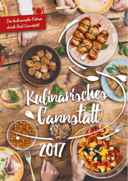 Der kulinarische Führer durch Bad Cannstatt!