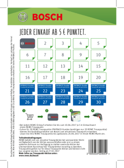 JEDER EINKAUF AB 5 &euro; PUNKTET.