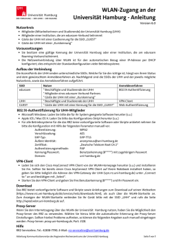 WLAN-Kurzanleitung - Rrz.uni-hamburg