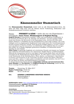Käsesommelier Stammtisch - Verein Käsesommelier Österreich
