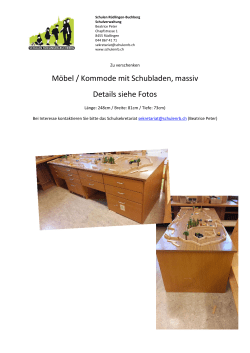 Möbel / Kommode mit Schubladen, massiv Details siehe Fotos