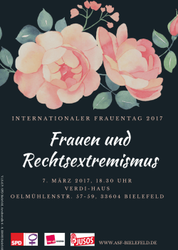 Internationaler Frauentag 2017: Programm Veranstaltung 7. M&auml;rz PDF