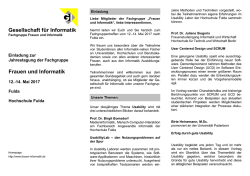 Programmflyer - Frauen und Informatik